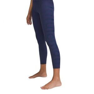 Lululemon Align High-Rise Pant 25" Sz 4 Graphic Night Sea